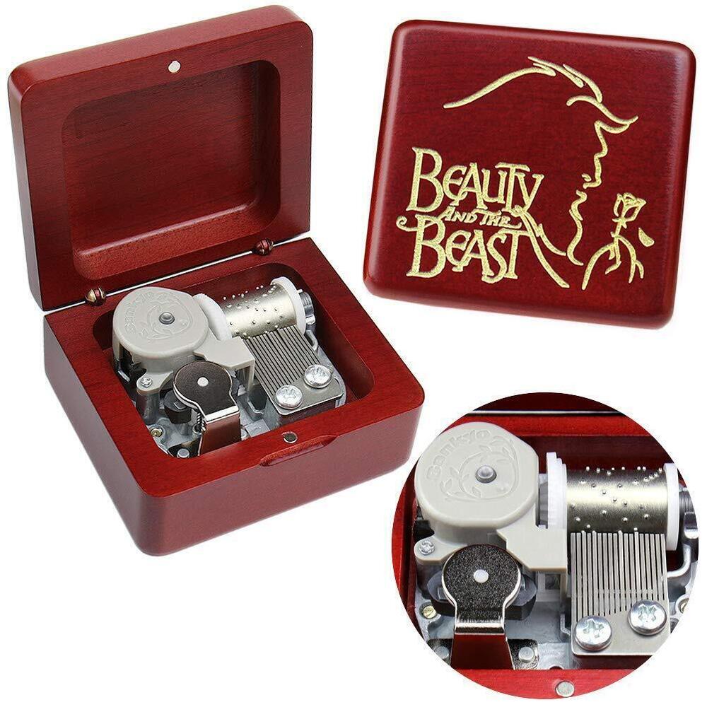 9822 Beauty and The Beast Music Box Vintage Musical Boxs Gift for Birthday